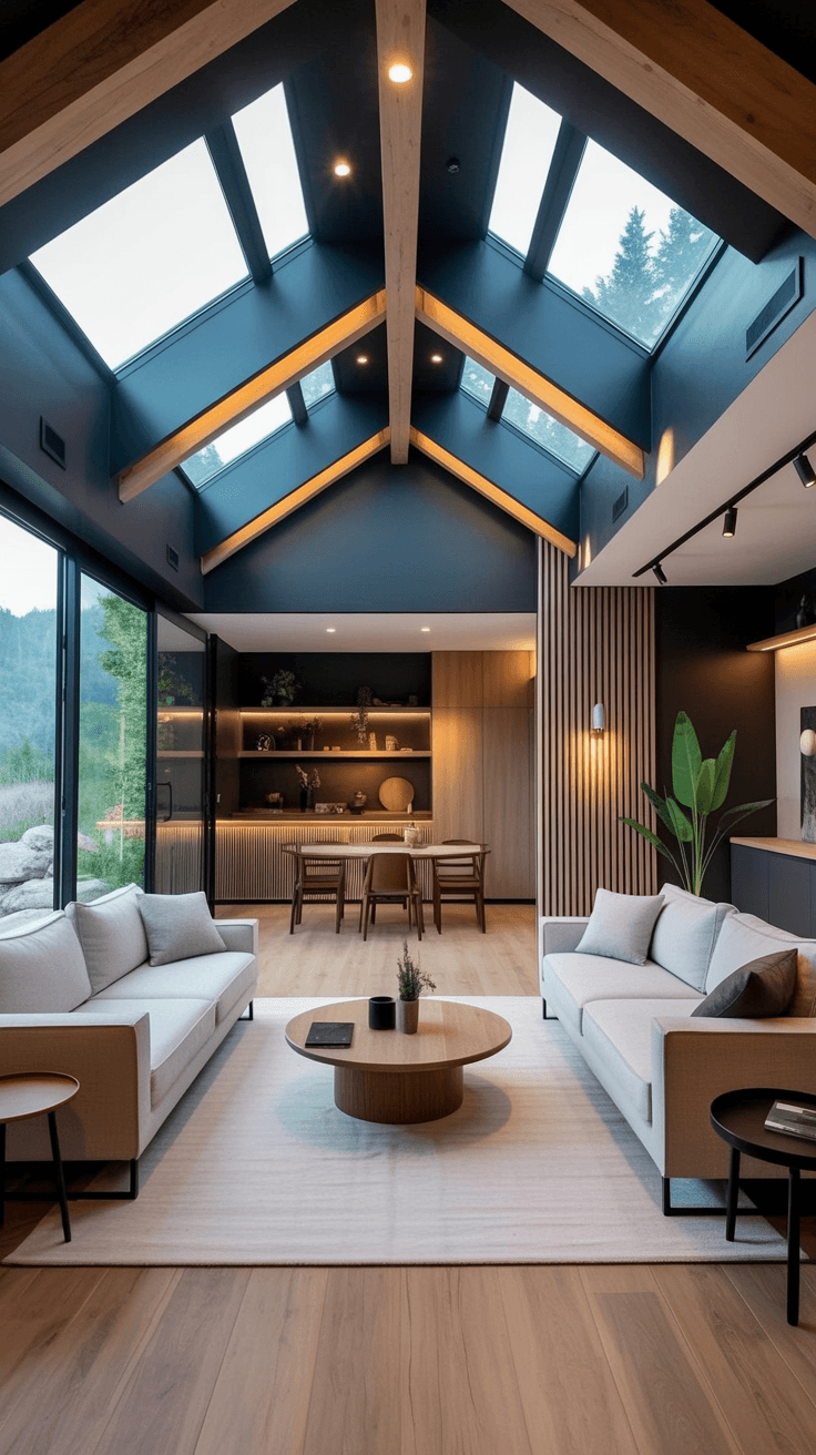 Stunning Minimalist Barn Living image