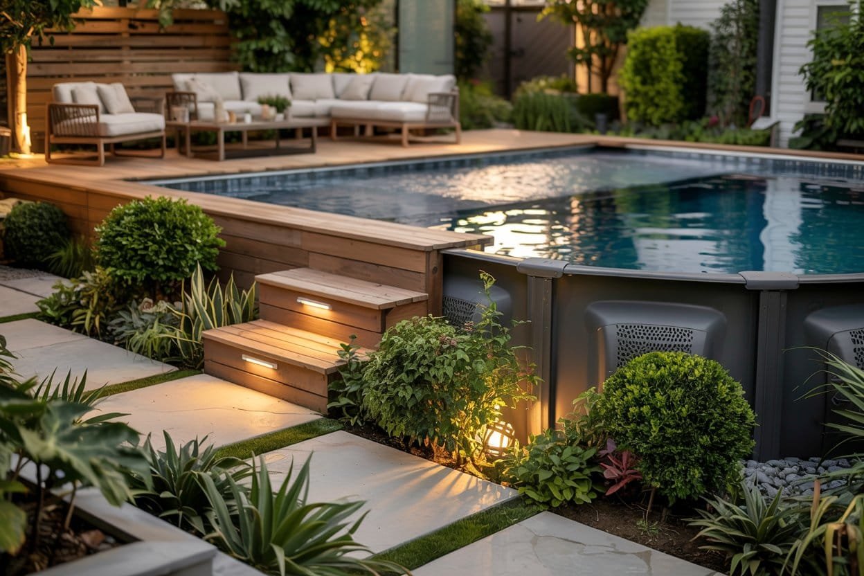 12 Above Ground Pool Ideas That Look Luxurious (Even on a Budget)