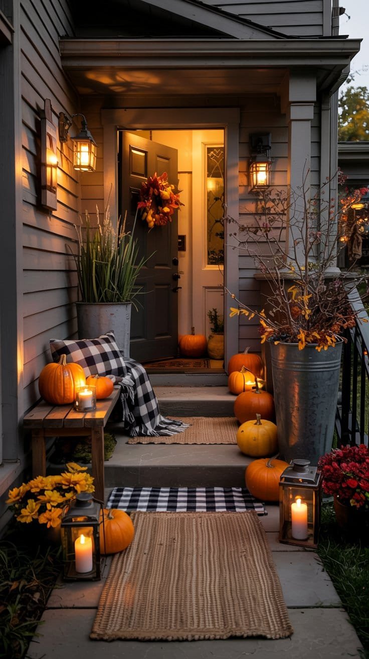 16 Outdoor Fall Decor Ideas to Instantly Cozy Up Your Porch & Garden ...