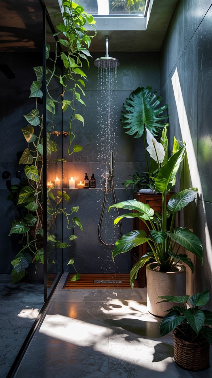 12 Shower Plants That Love Humidity + The Best Caddies to Display Them