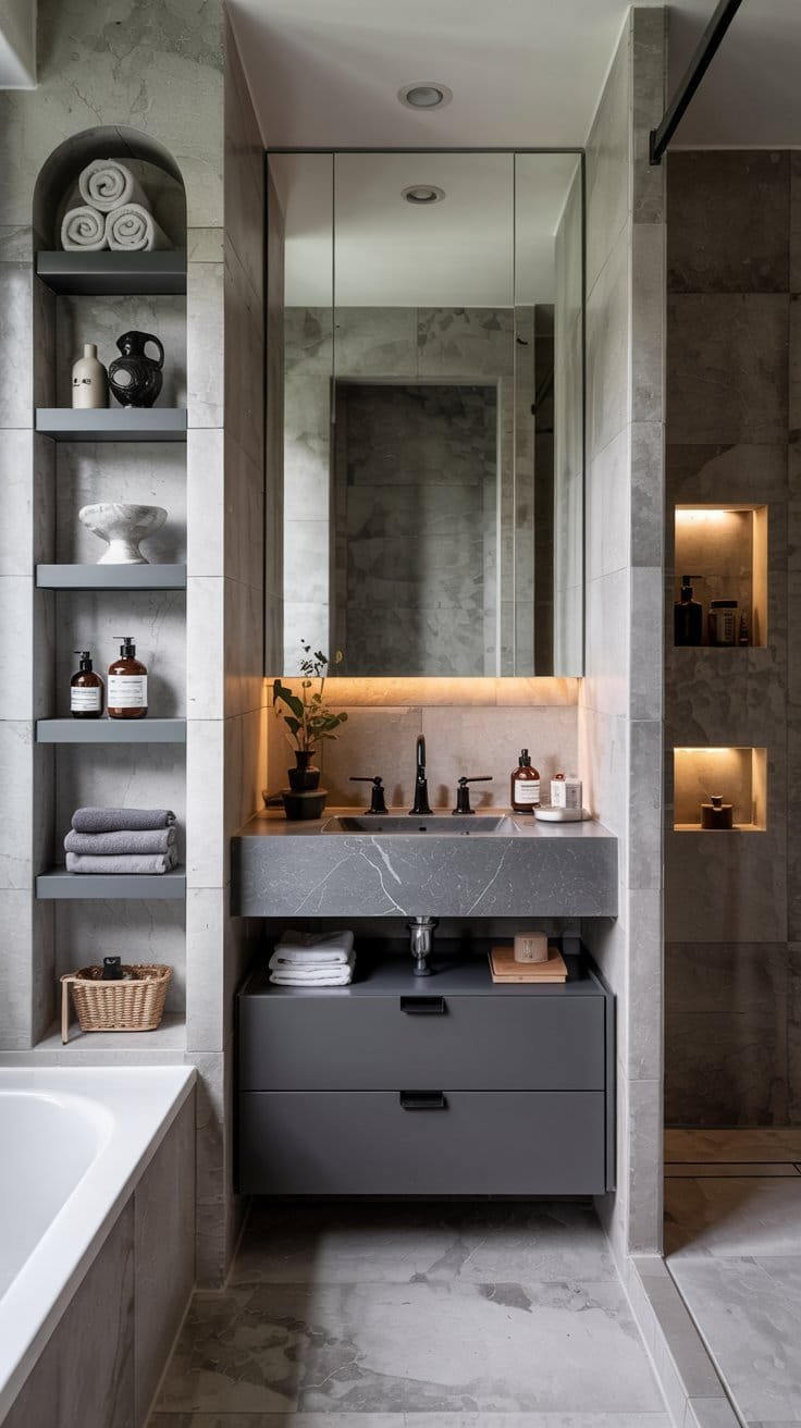 Tiny Bathroom Storage Ideas That Look Good and Work Hard