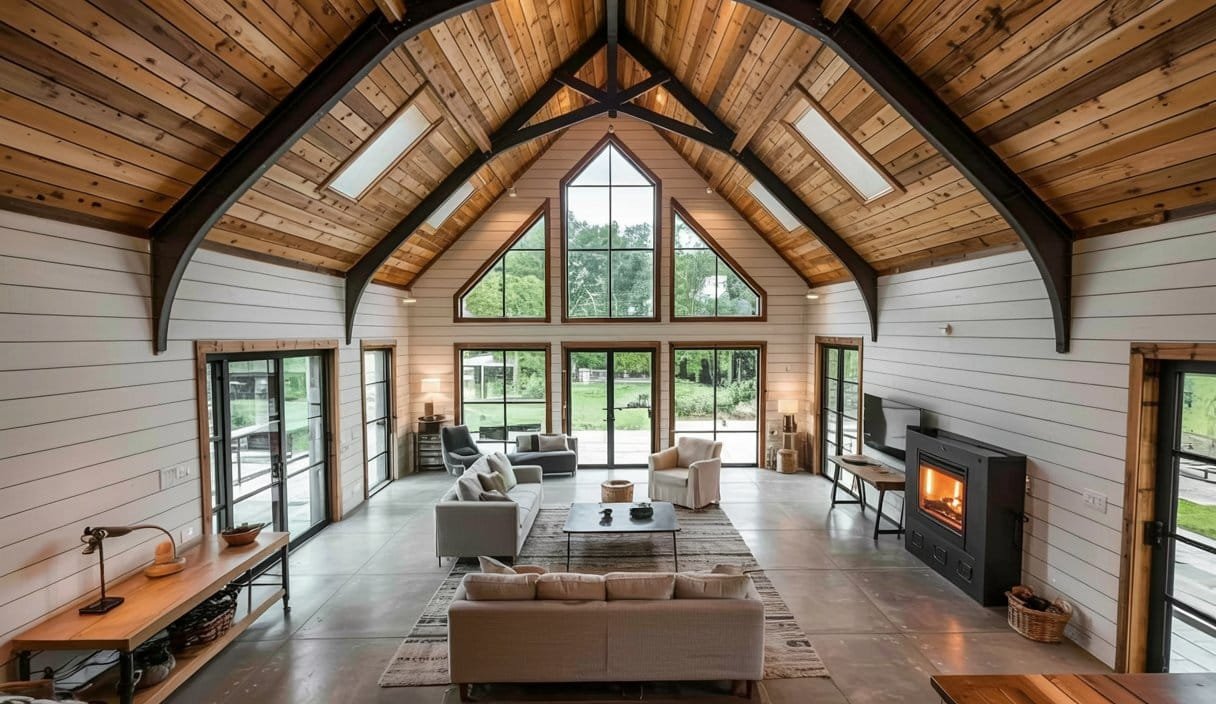 Modern Barn House Interiors That Blend Rustic Charm and Fresh Style