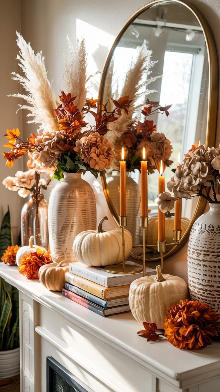 Fall Mantle Decor That Feels Effortlessly Cozy and Chic