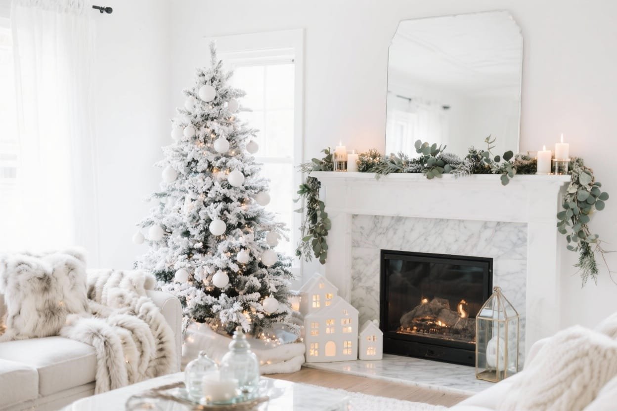 5 All-white Christmas Decor Ideas That Feel Cozy, Chic, and Magical