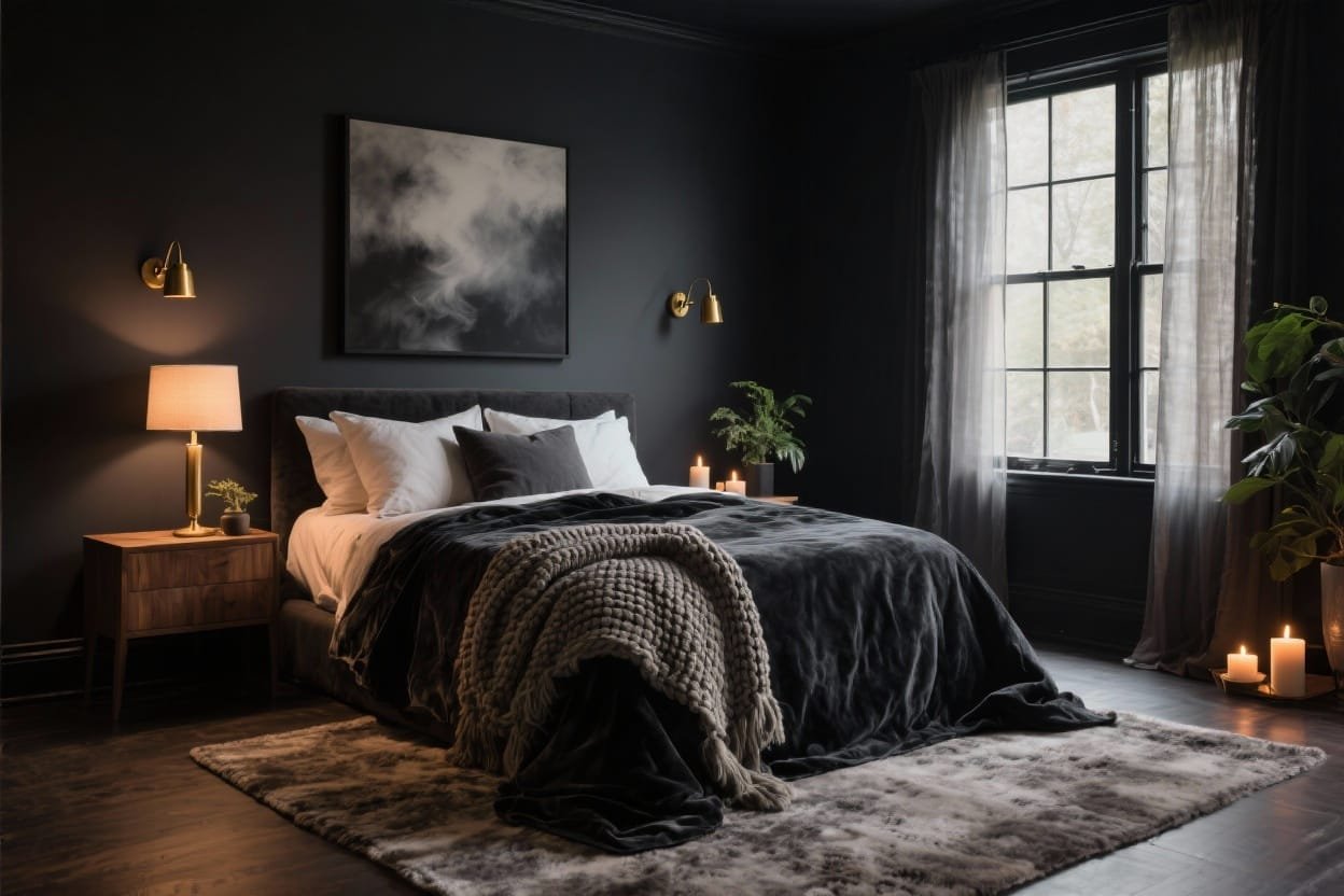 5 Dark Cozy Bedroom Looks You’ll Want to Curl up in Tonight