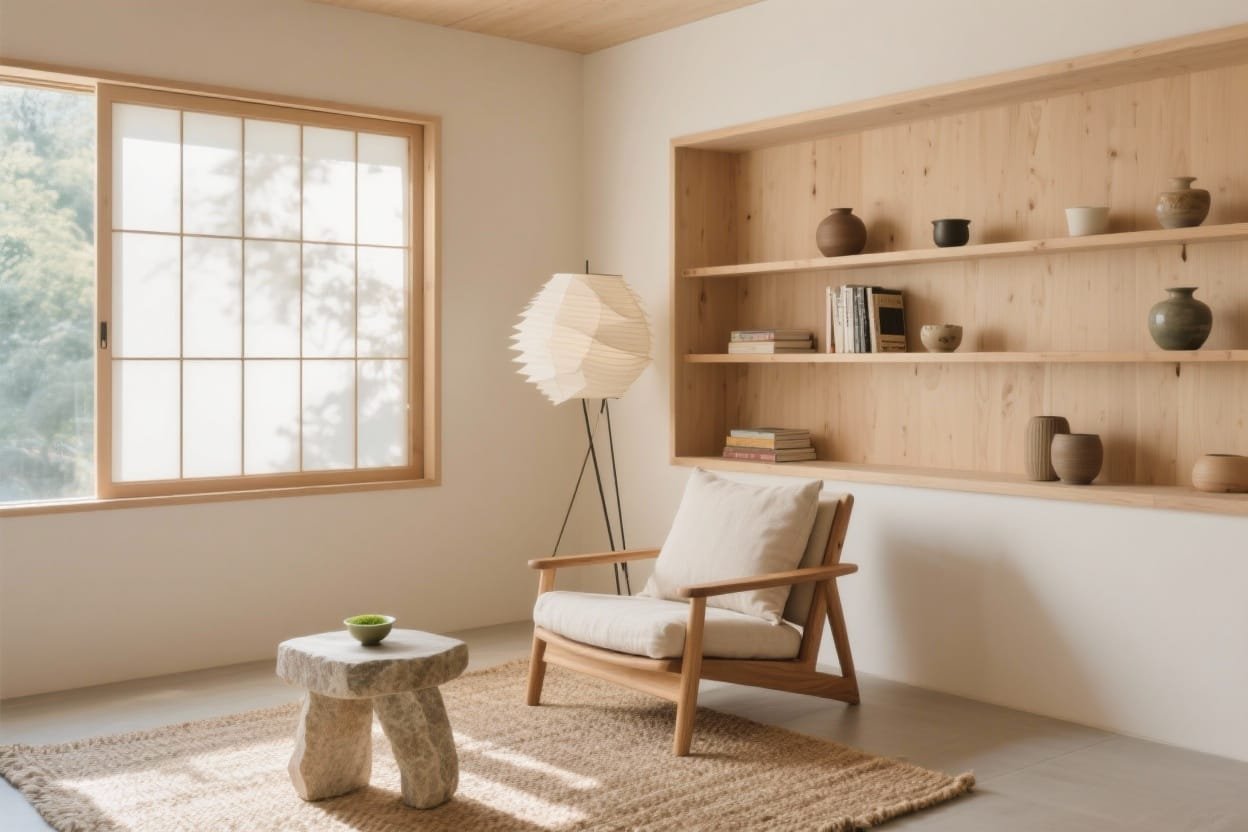 5 Japandi Reading Nook Ideas That Feel Calm, Cozy, and Chic