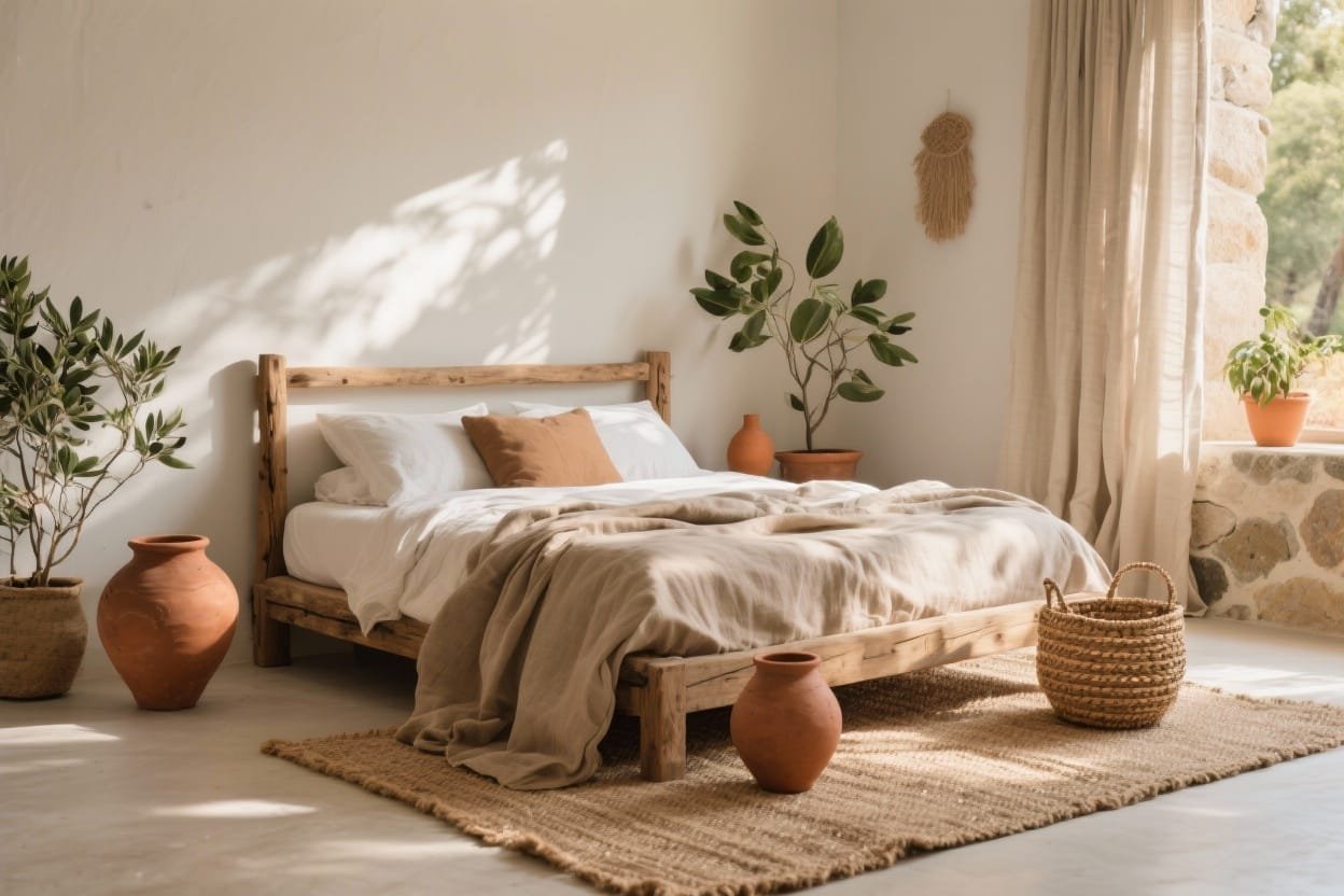 9 Organic Earthy Bedroom Ideas That Feel Effortlessly Grounded