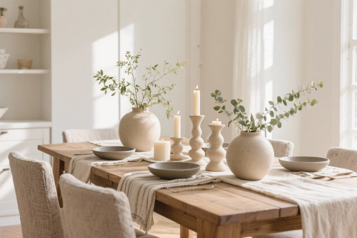 15 Neutral Dining Table Centerpieces That Instantly Make Your Home Look Styled