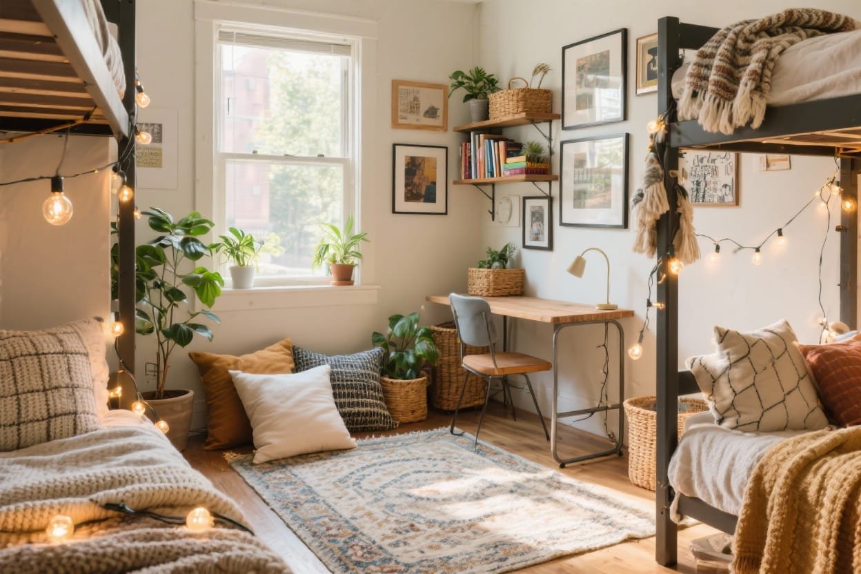15 Cozy College Dorm Room Ideas That Feel Warm, Personal & Lived-in