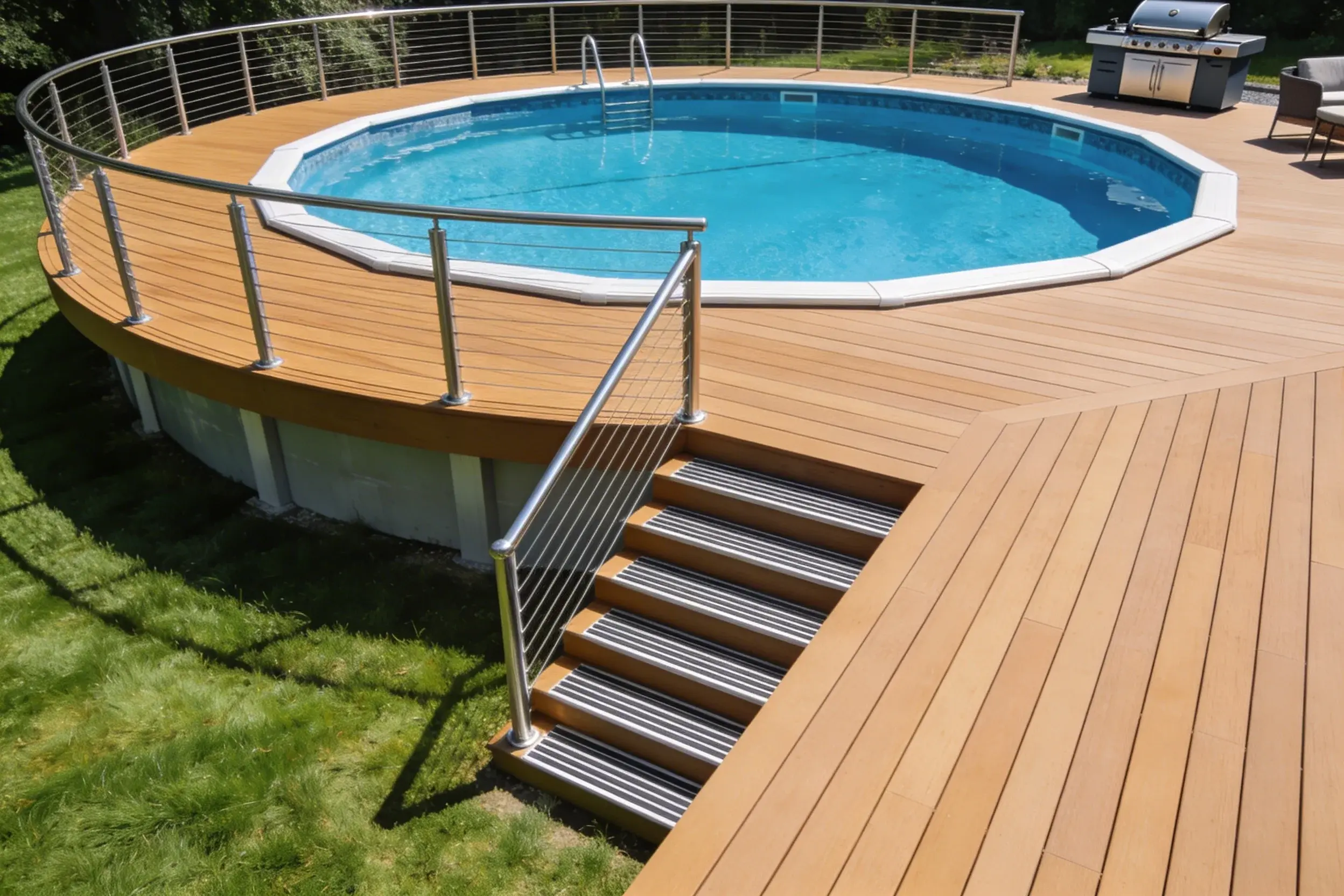 How to Build a Deck Around an Above Ground Pool (Step-by-Step)