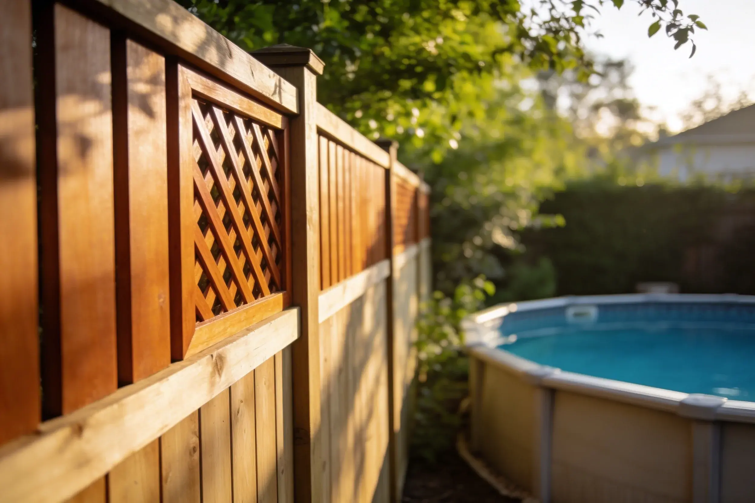 How to Diy an Above Ground Pool Privacy Wall: Cozy Calm Edition