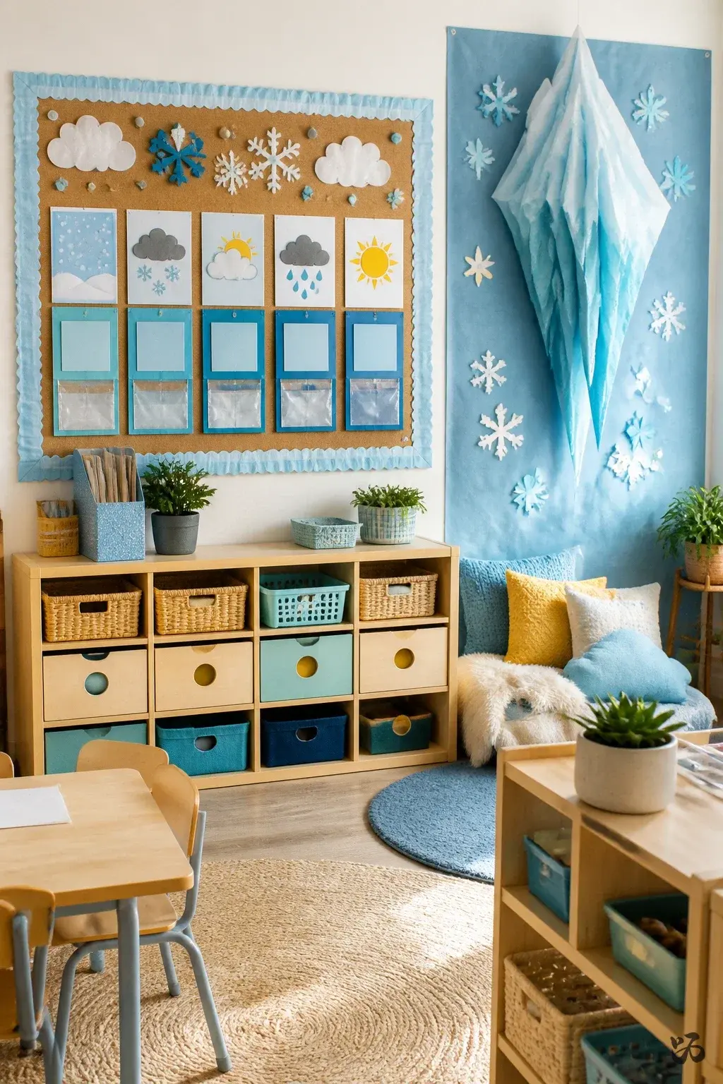 Winter Science Corner: Weather Observations, december bulletin board idea