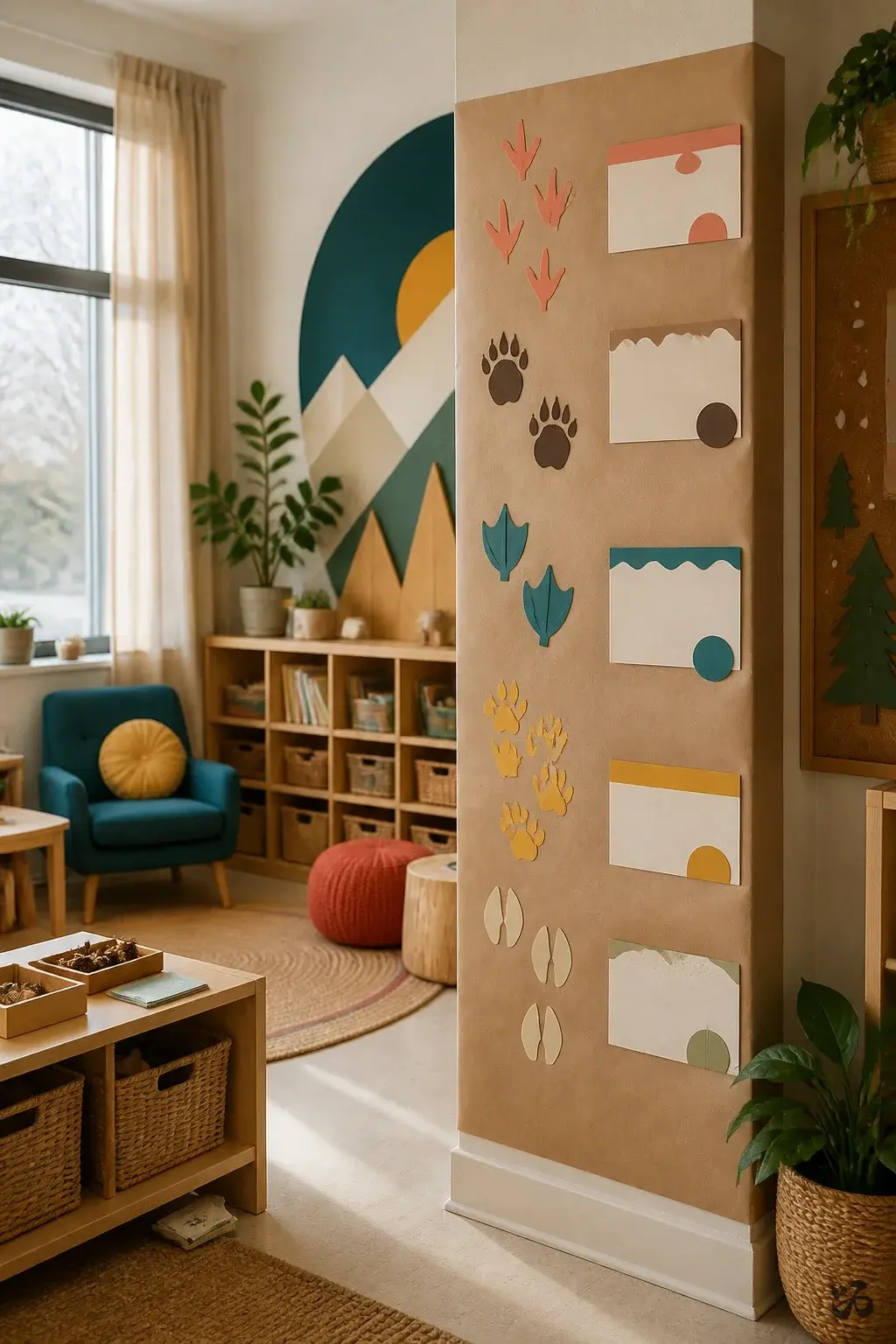 Winter Wildlife Track Trackers, december bulletin board idea