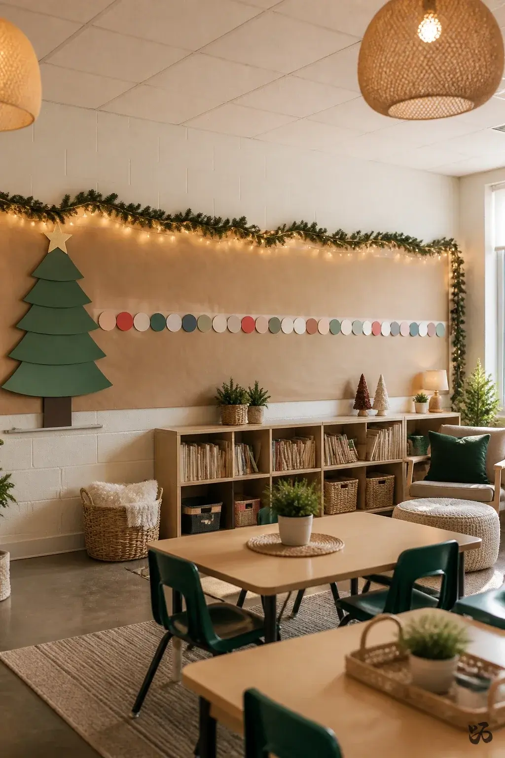 Countdown to Christmas Strings Across the Board, christmas bulletin board idea
