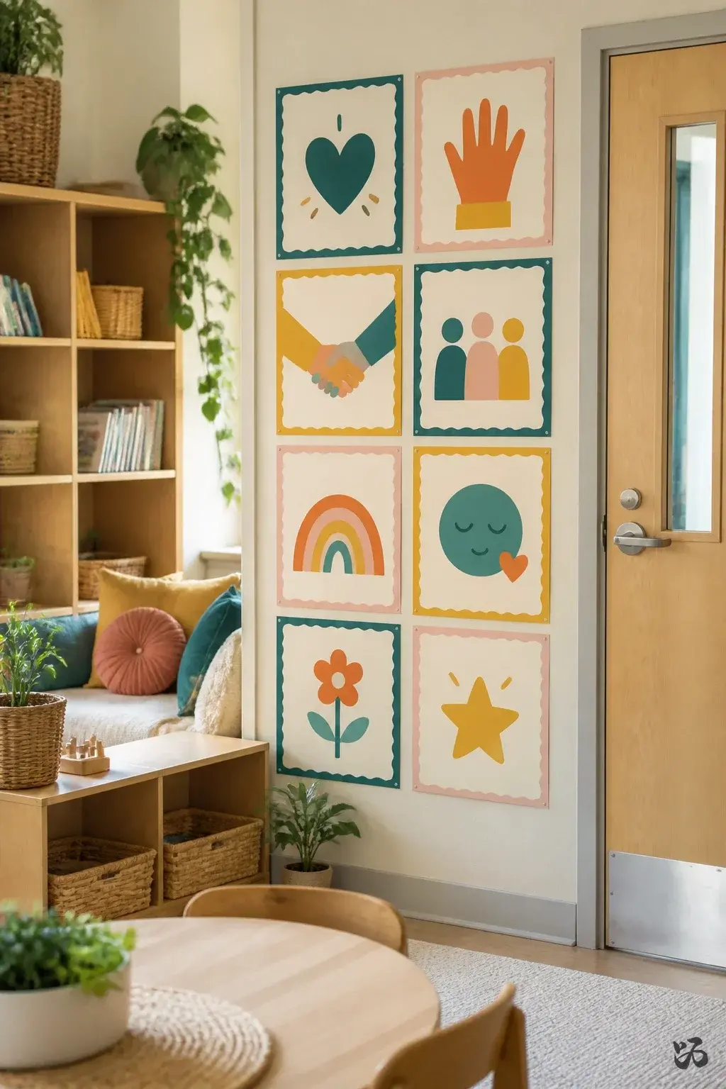 Festive Room Rules Chart, christmas bulletin board idea