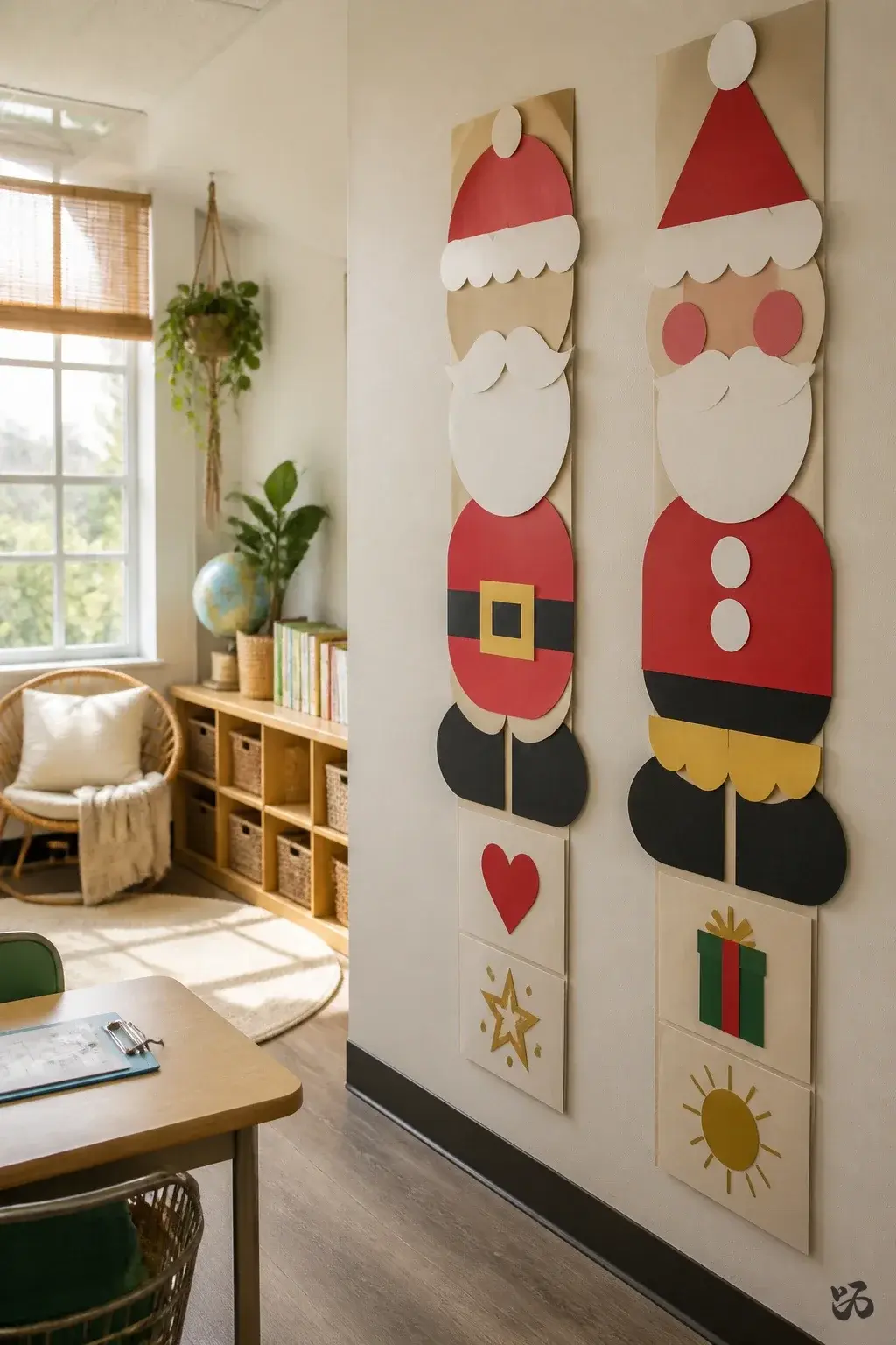 Santa Letter Stepping Stones, christmas bulletin board idea