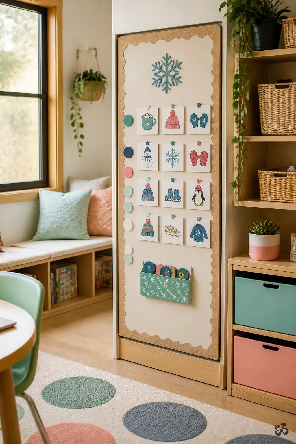 Holiday Helpers Board, christmas bulletin board idea