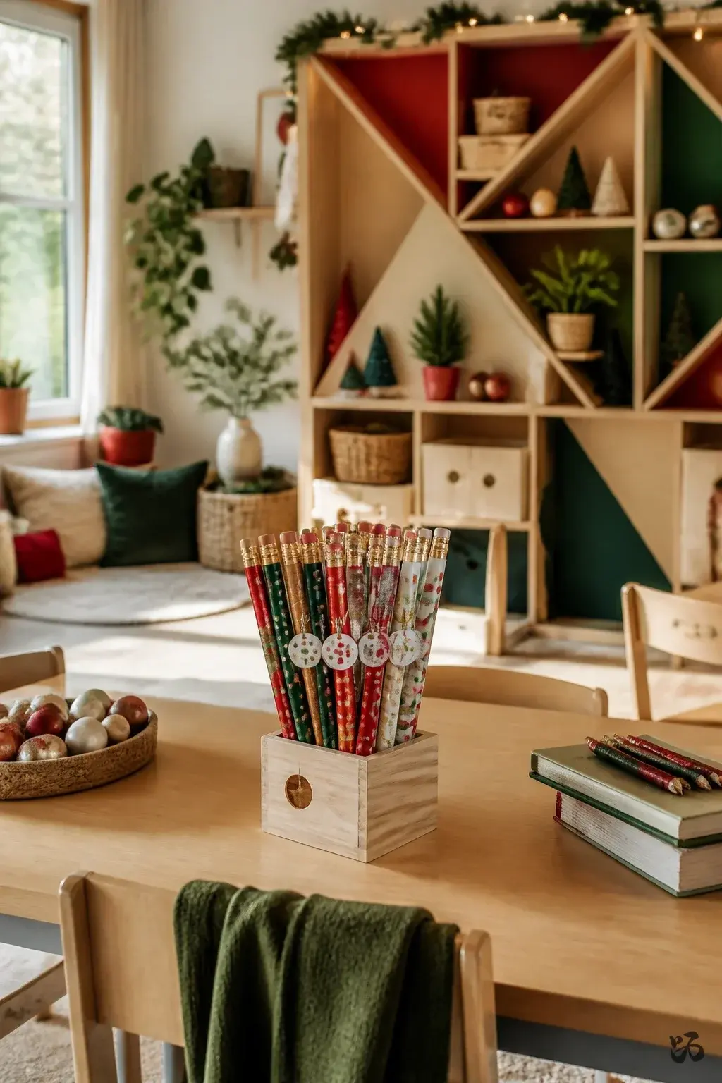 DIY Holiday Pencils, classroom christmas gift for students
