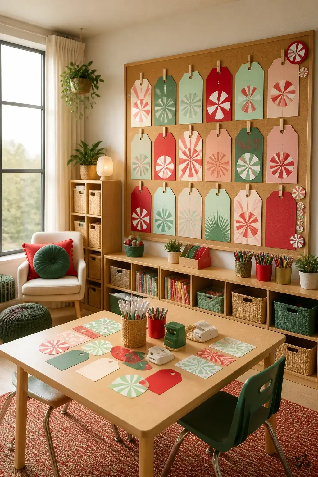 Peppermint Gift Tags, classroom christmas gift for students