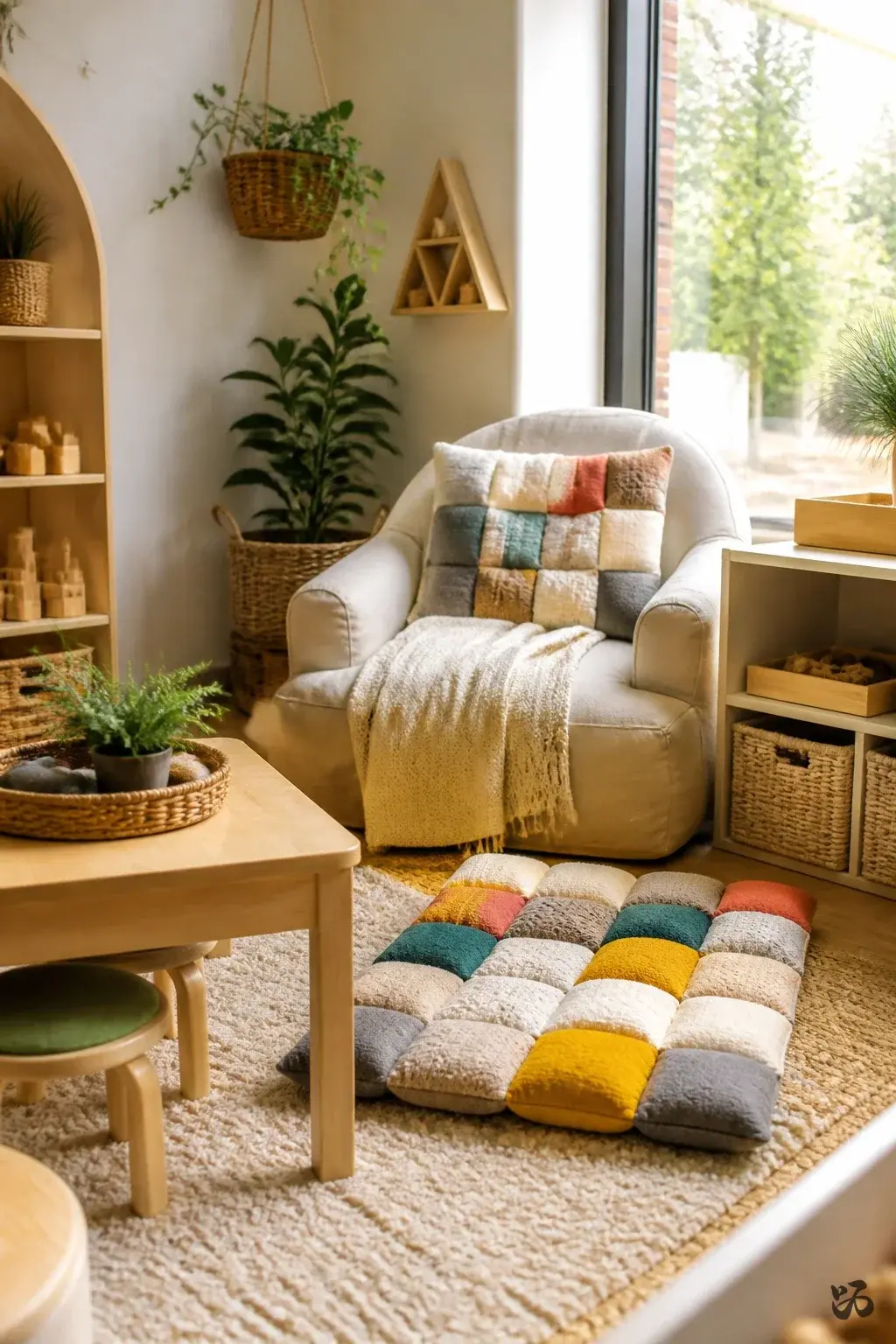 Cozy Corner Fabric Patch Cushions, classroom christmas gift for students