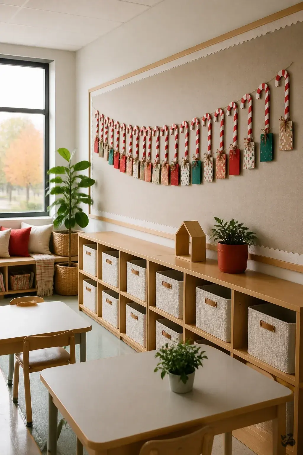 Candy Cane Countdown Banner, classroom christmas gift for students