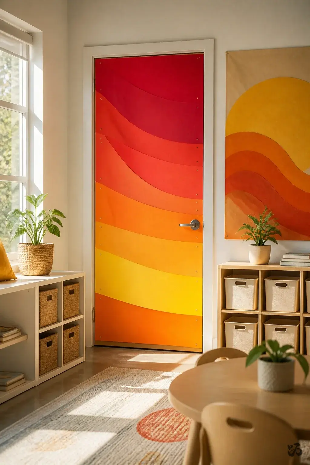 Warmth Belt Door Banner, kindergarten christmas classroom door