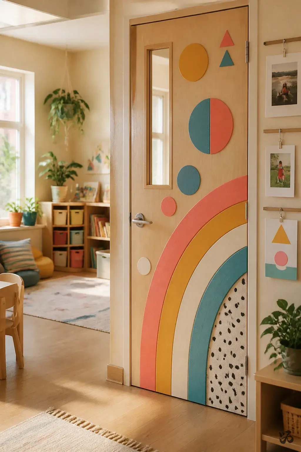 Open House Bulletin Door, kindergarten christmas classroom door