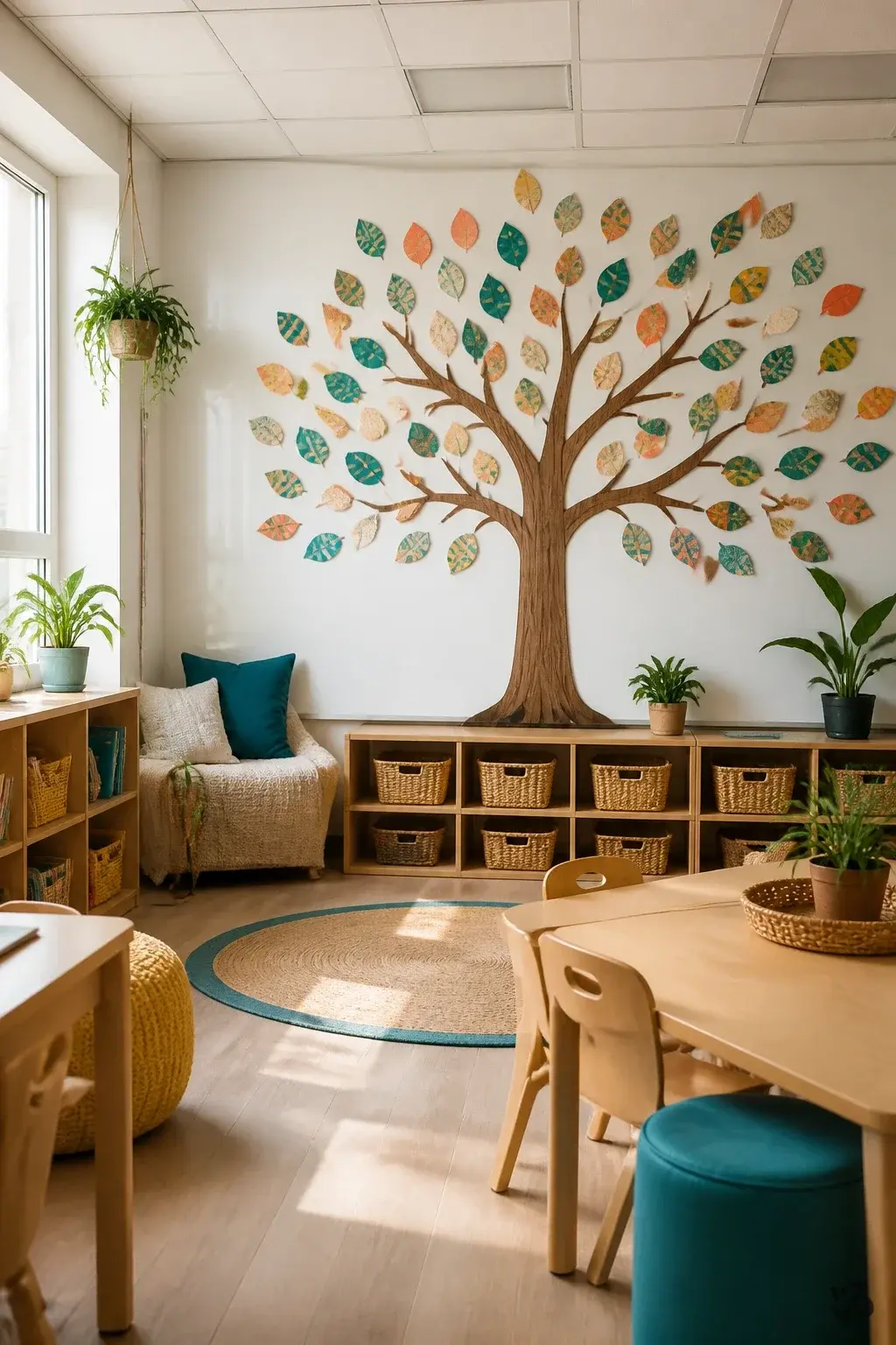 Community Kindness Tree, calm classroom christmas decor