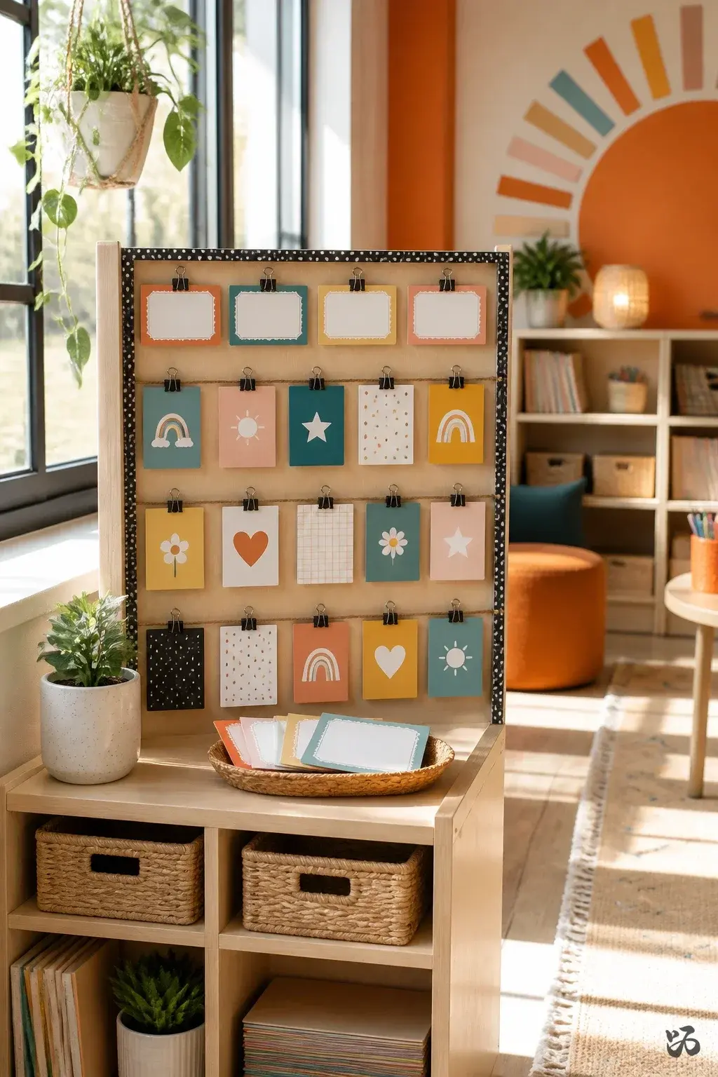 Classroom job chart idea: Clip-Card Corner for Weeklong Jobs