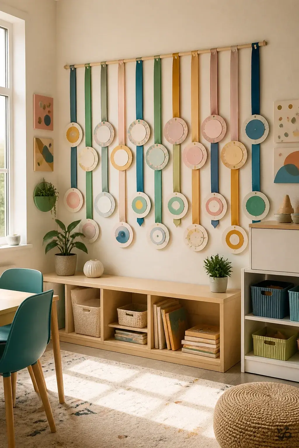 Classroom birthday wall idea: Birthday Medal Wall