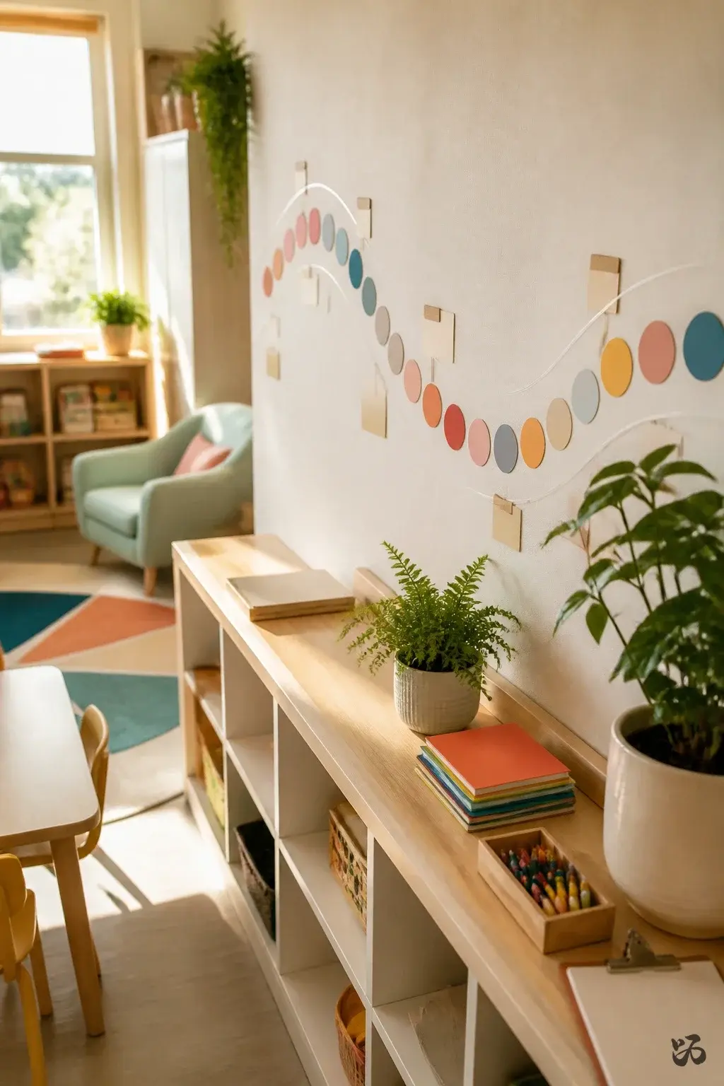 Classroom birthday wall idea: Sticker Path of Birthdays