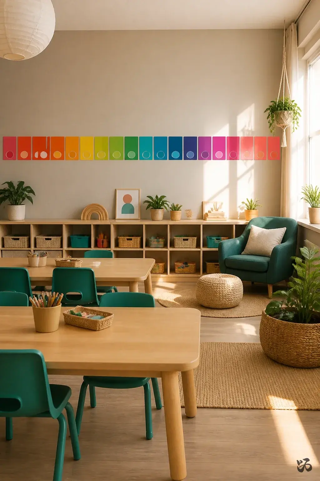 Classroom wall decor idea: Count-Up Number Line on the Wall