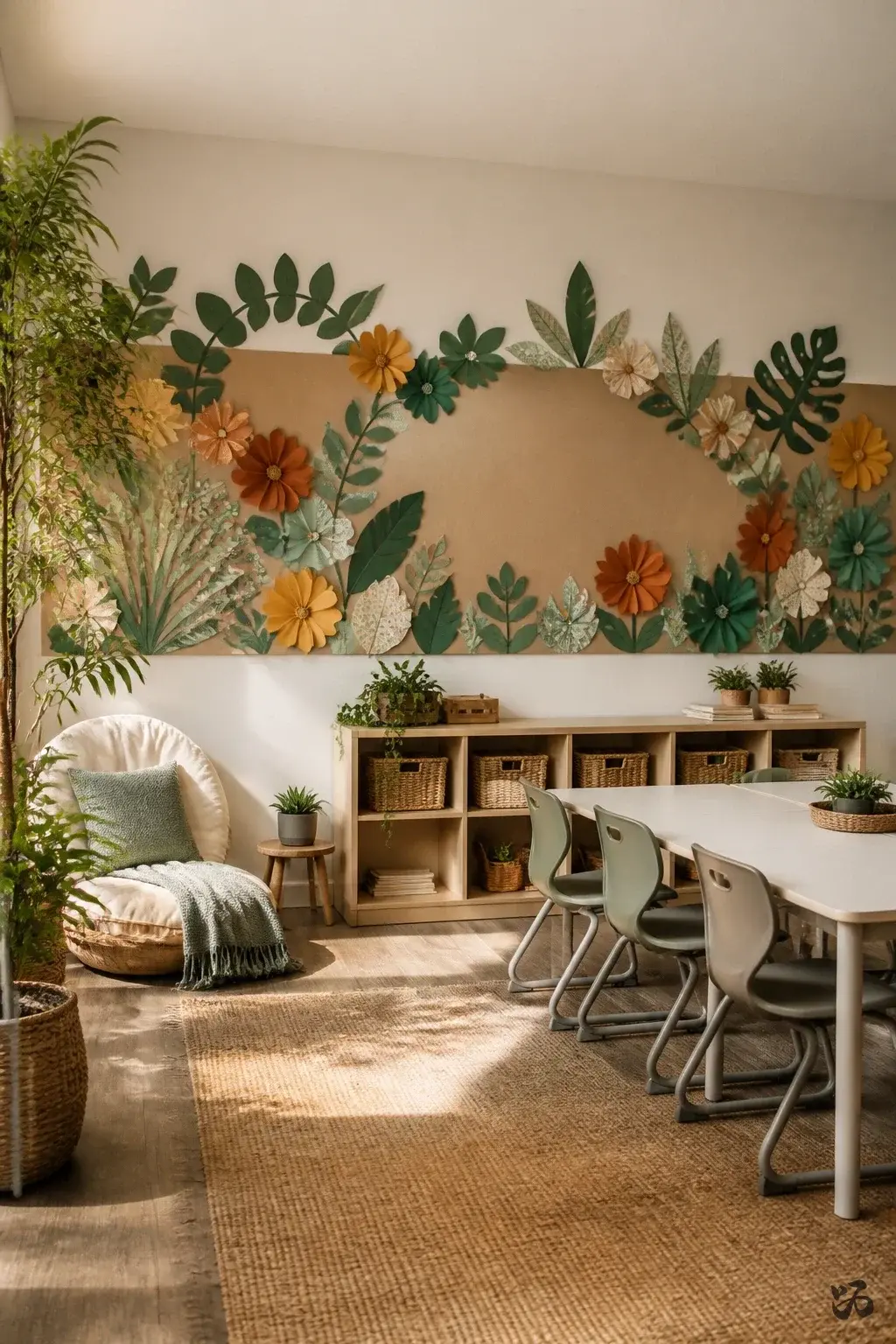 Classroom wall decor idea: Alphabet Garden Wall
