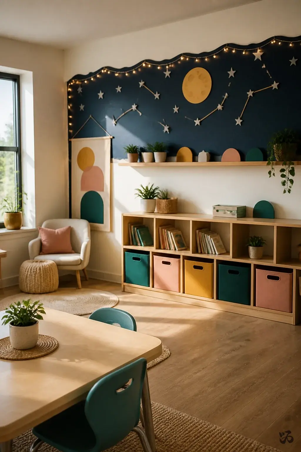 Classroom wall decor idea: Night Sky Border with Stars