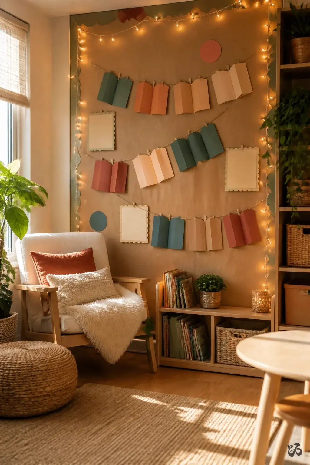 Classroom wall decor idea: Cozy Reading Corner Wall