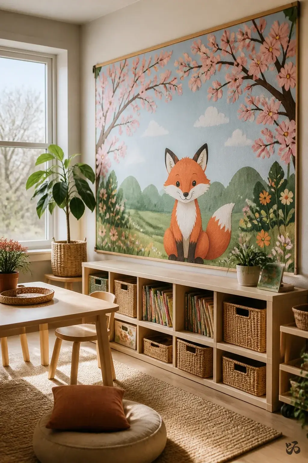 Classroom wall decor idea: Storybook Character Wall