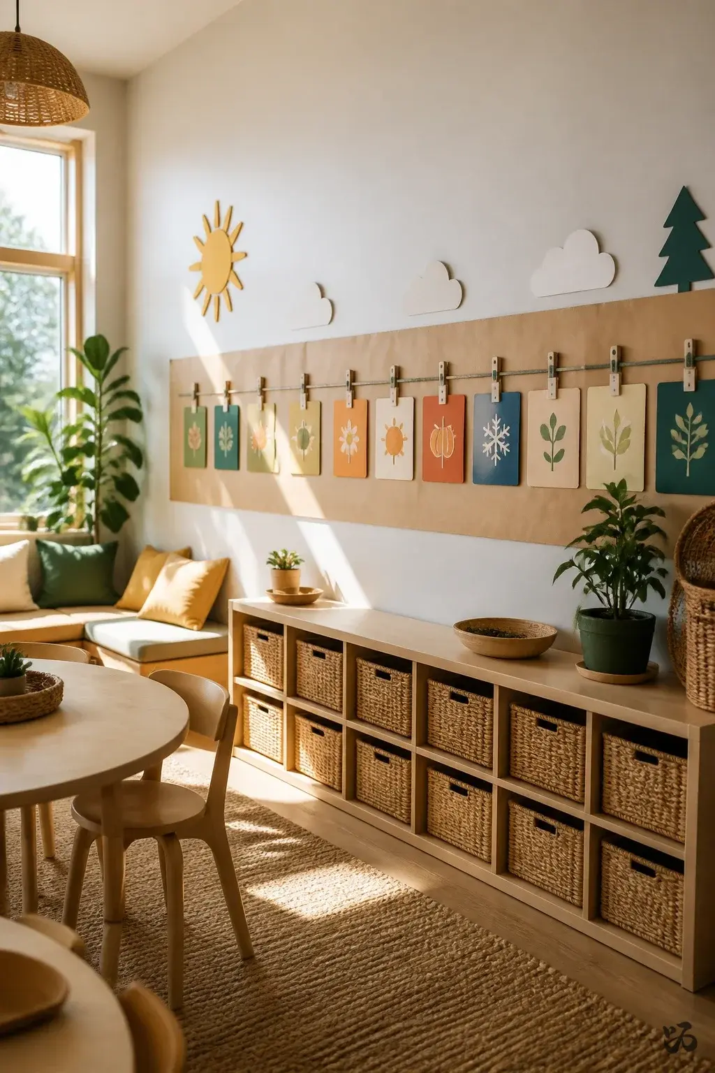 Classroom wall decor idea: Class Timeline Across the Wall