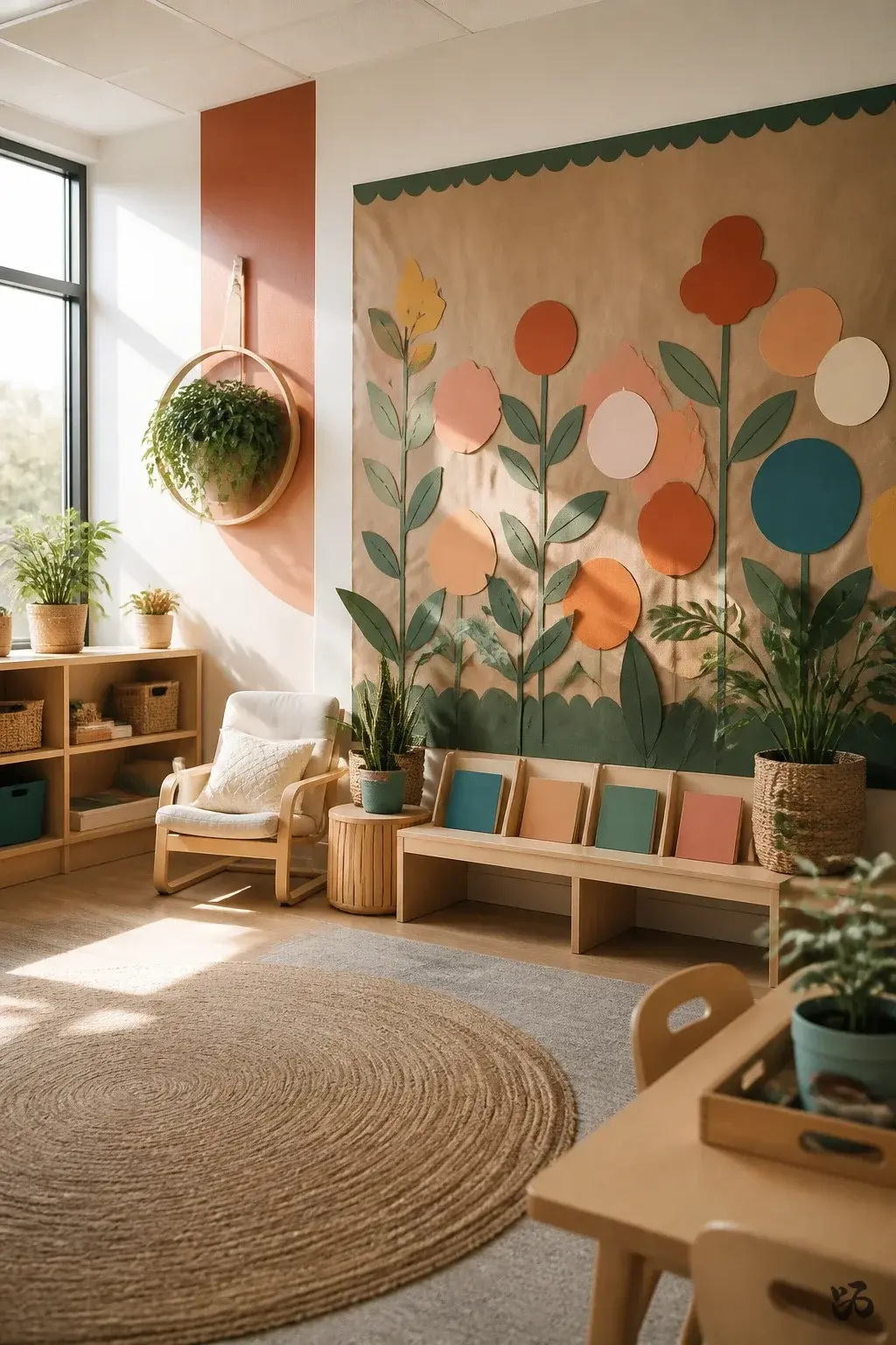 Classroom reading corner idea: Word Wall Reading Garden