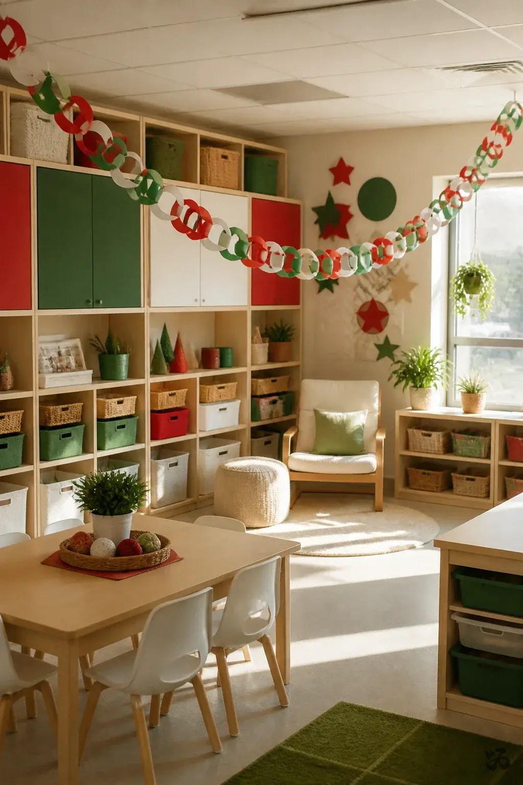 Christmas classroom display idea: Paper Chain Countdown to Winter Break