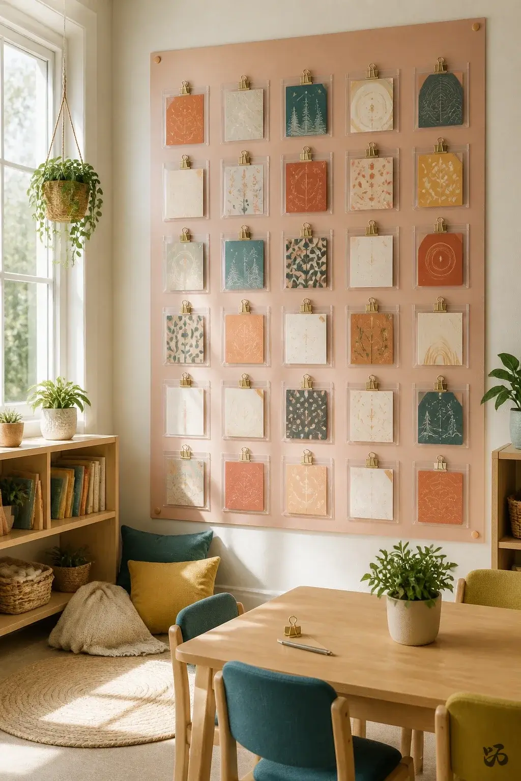 Christmas classroom display idea: Advent Calendar Pocket Wall