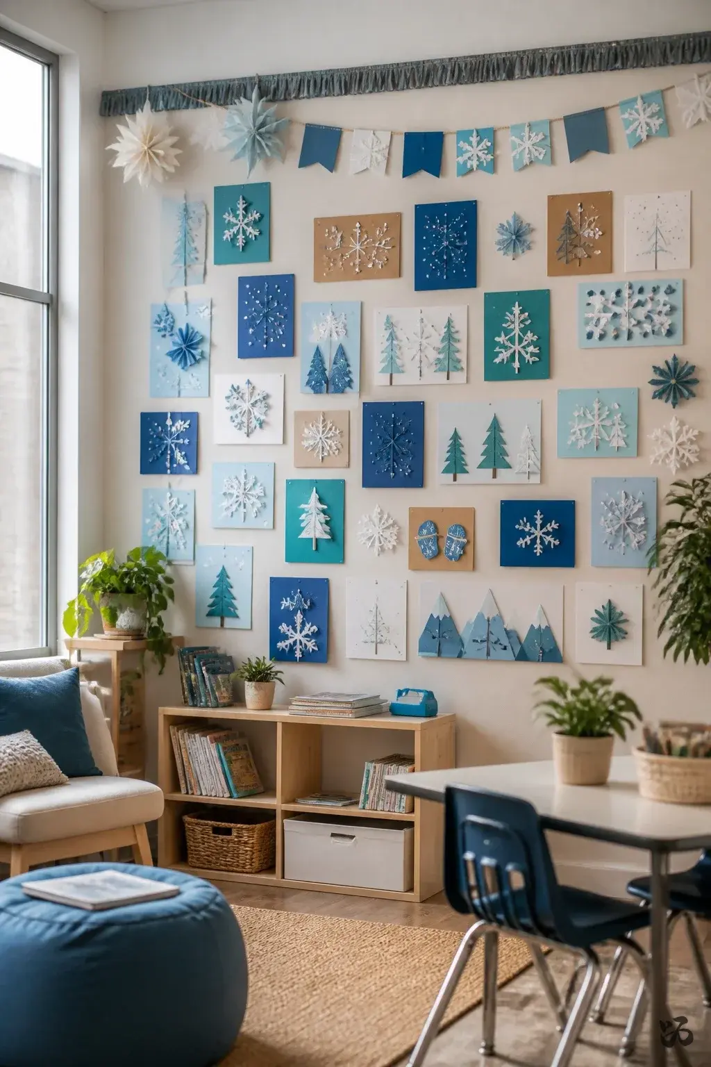 Christmas classroom display idea: Winter Wonder Wall of Quotes