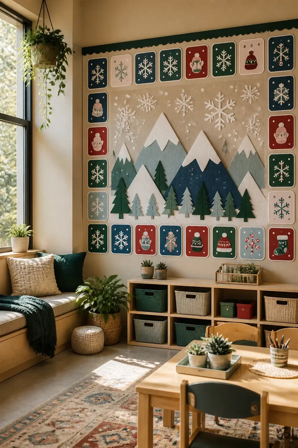 Christmas classroom display idea: Holiday-Themed Number Wall Cards