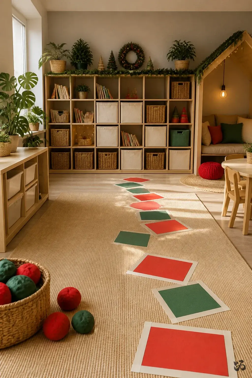 Christmas classroom party idea: Gingerbread Letter Hop