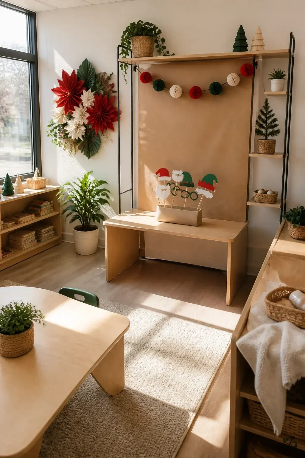 Nut-free Christmas classroom treat or craft: Holiday Photo Booth Props (Nut-Free)