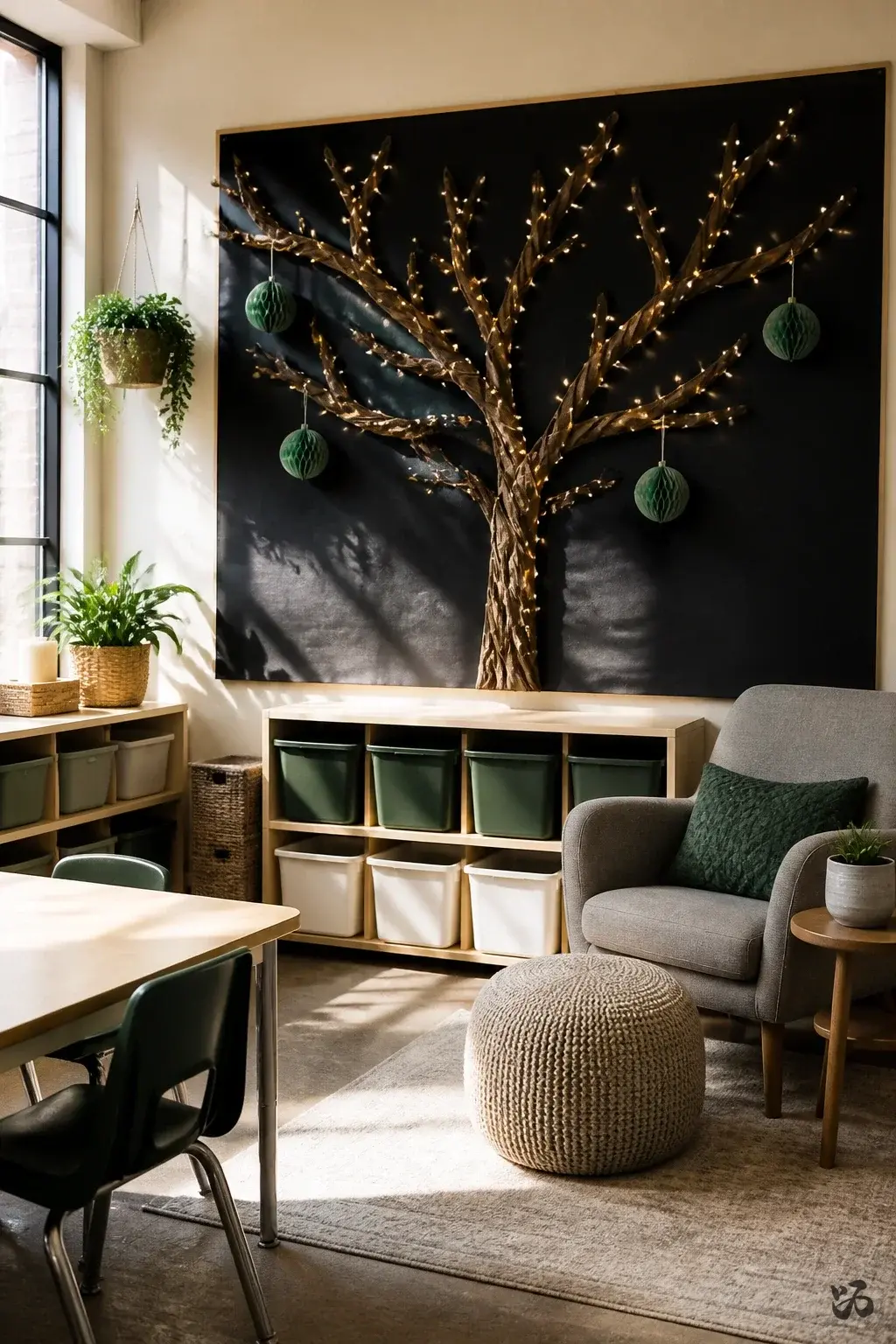 Classroom Christmas tree idea: Light-Up Corner Tree (Battery-Operated)
