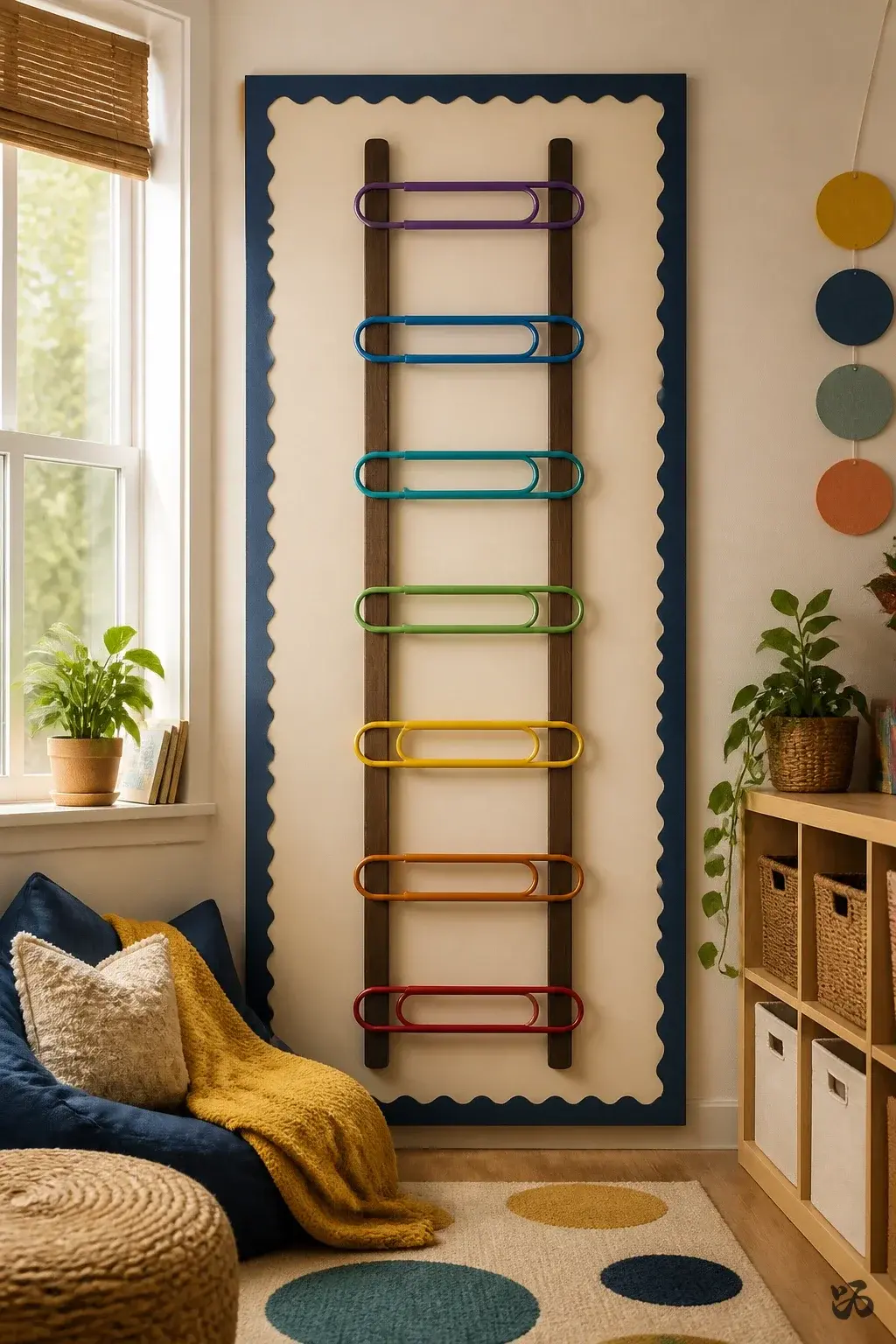 Classroom behavior chart idea: Tiered Behavior Ladder on a Bulletin Board