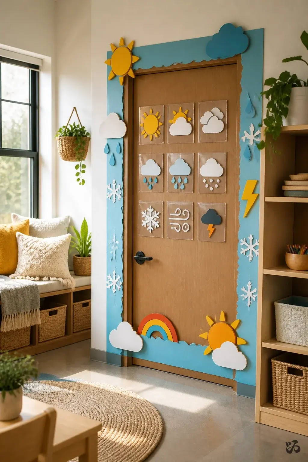 Classroom door idea: Weather Journal Door