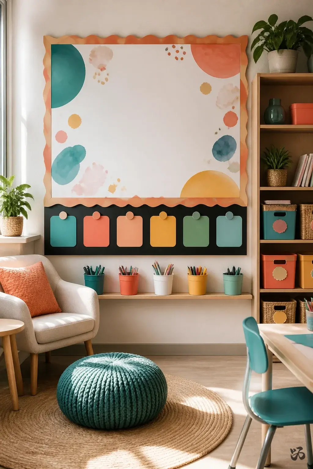 Classroom door idea: Open House Welcome Sign with Student Signatures