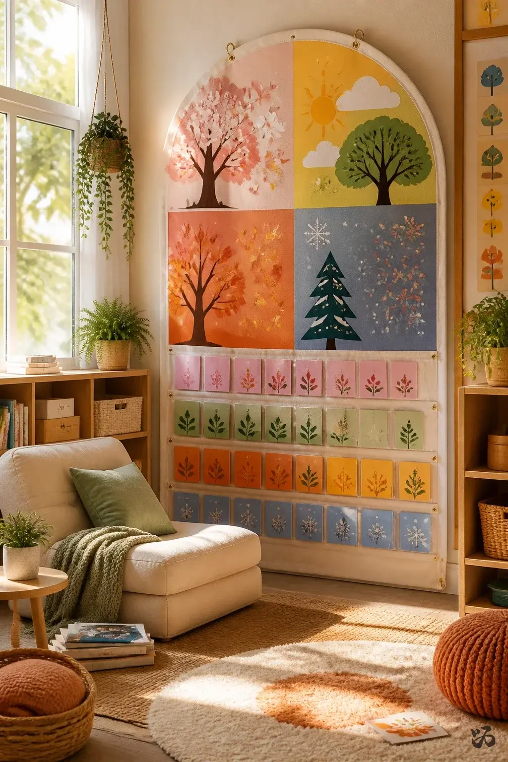 Classroom door idea: Seasons of Reading Window Chart