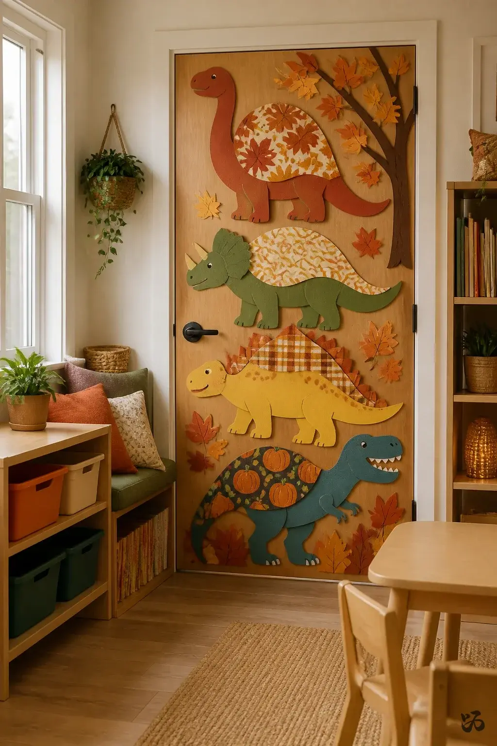 Classroom door idea: Dinosaurs of Fall Exhibit